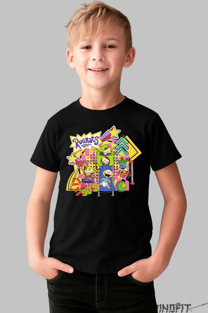 Tricou Rugrats 90s - Cartoon Network baiat negru