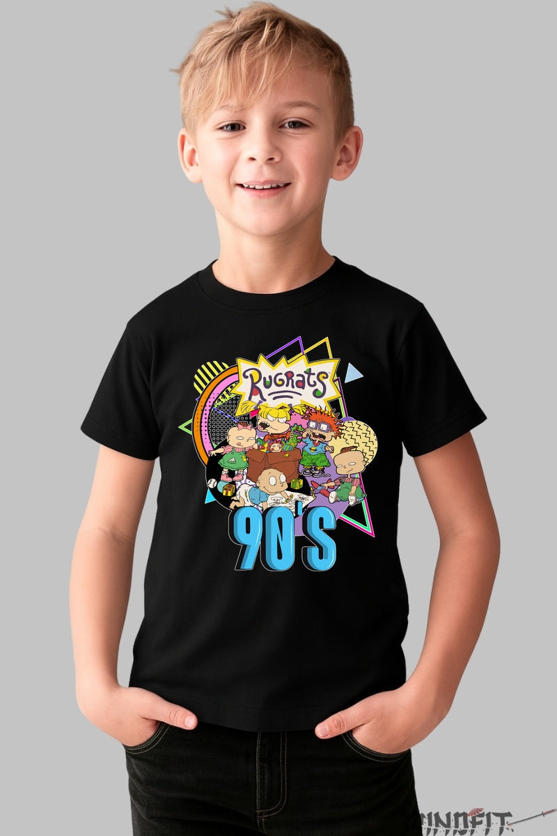 Tricou Rugrats 90s - Cartoon Network Original baiat negru