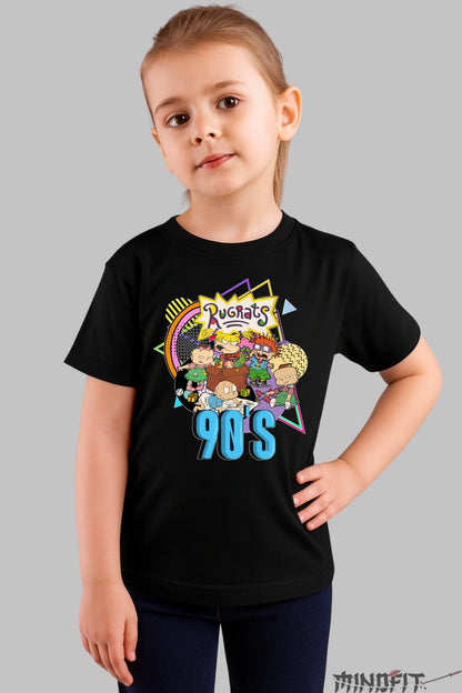 Tricou Rugrats 90s - Cartoon Network Original fata negru
