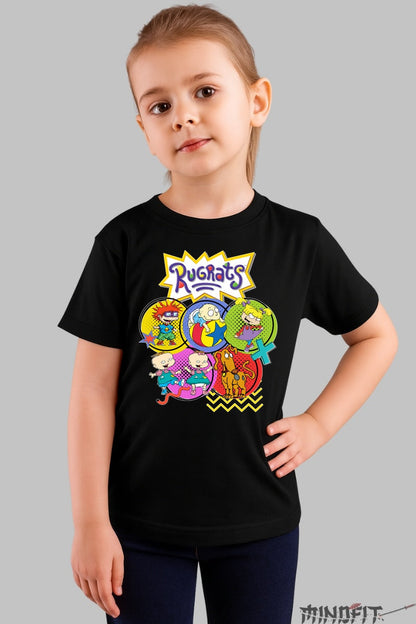 Tricou Rugrats Retro - Cartoon Network Classic fata negru