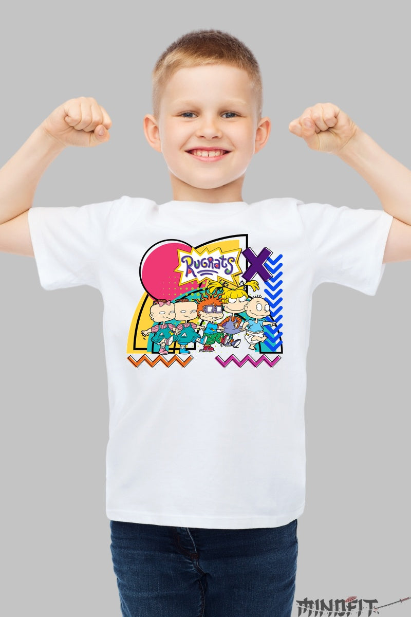 Tricou Rugrats Retro Squad - Cartoon Network baiat alb