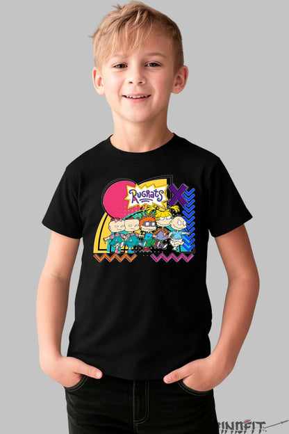 Tricou Rugrats Retro Squad - Cartoon Network baiat negru