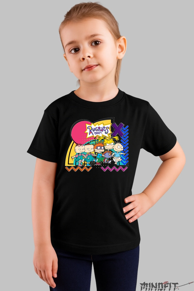 Tricou Rugrats Retro Squad - Cartoon Network fata negru