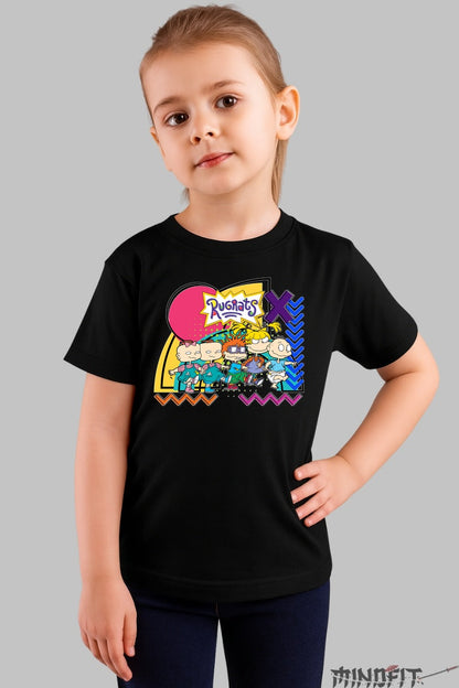 Tricou Rugrats Retro Squad - Cartoon Network fata negru
