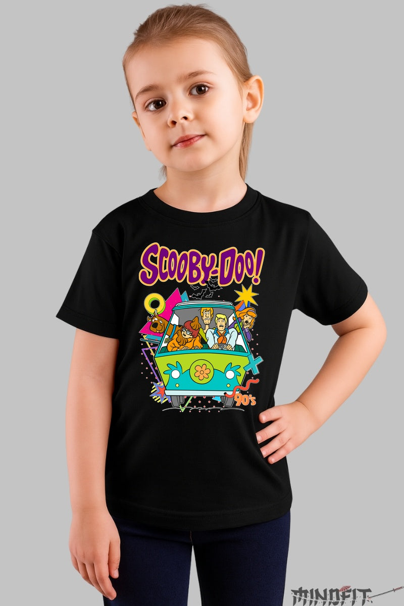 Tricou Scooby Doo 90-s - Cartoon Network fata negru