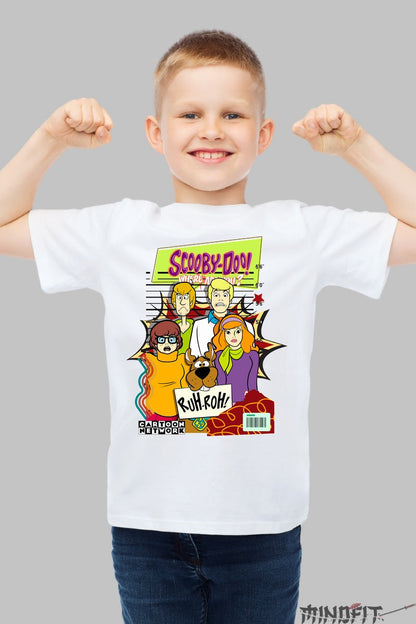 Tricou Scooby Doo - Marea Echipare Misterioasa baiat alb