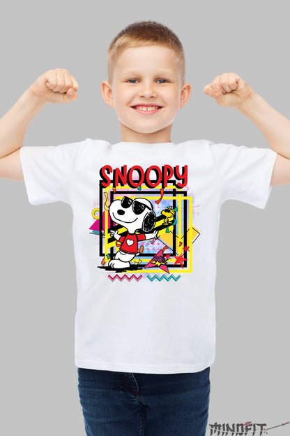 Tricou Snoopy Cool Vibes - Peanuts baiat alb