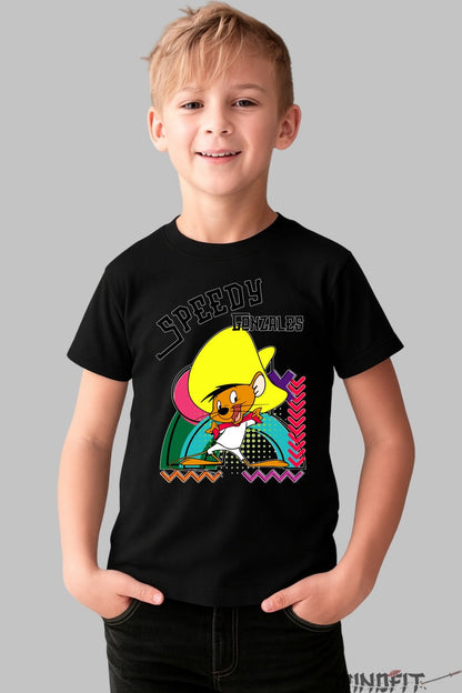 Tricou Speedy Gonzales - Looney Tunes baiat negru