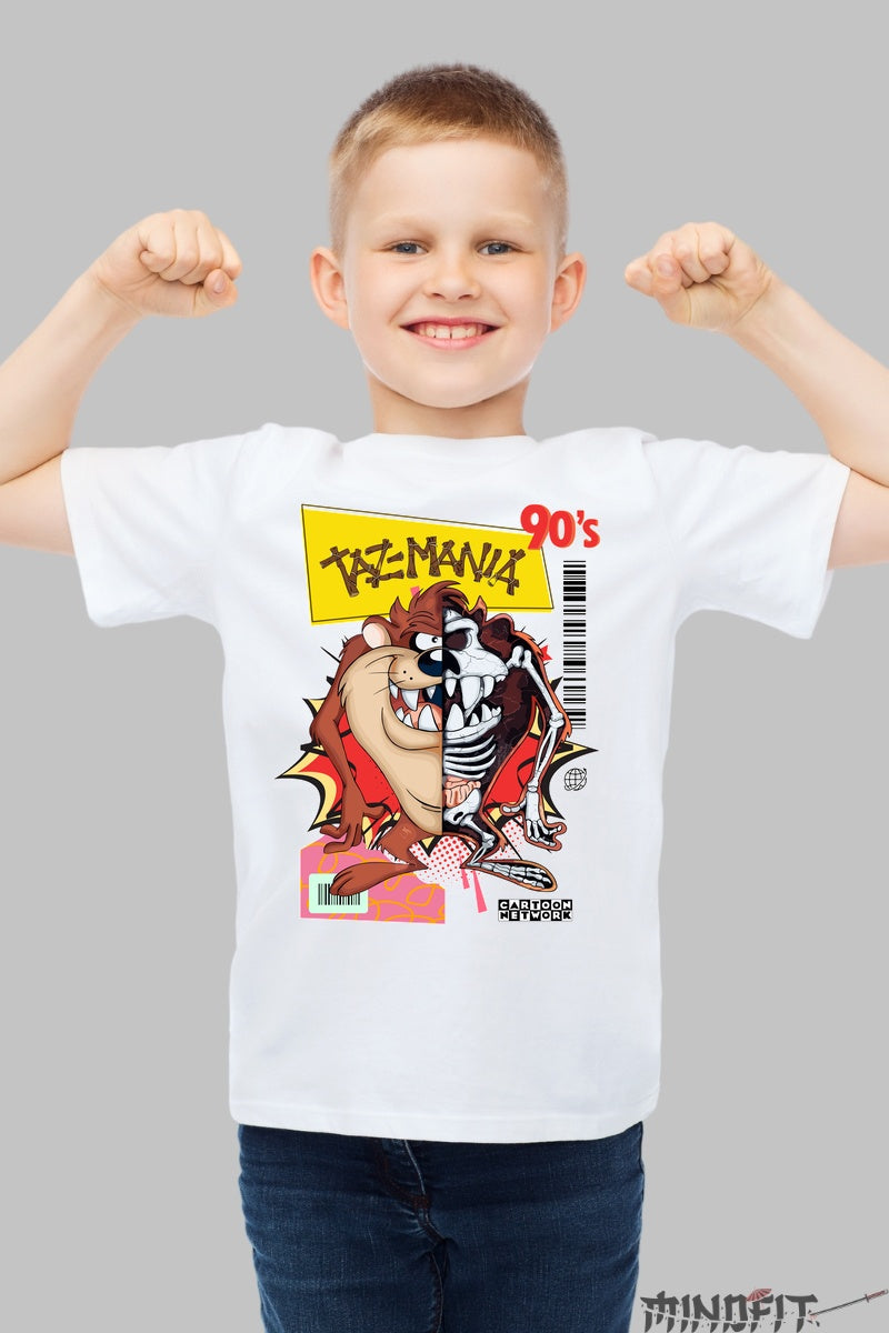 Tricou Tazmania Anatomie - Cartoon Network baiat alb