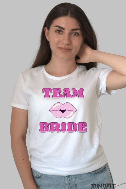 Tricou Team Bride - Perfect pentru o petrecere de neuitat Dama Alb
