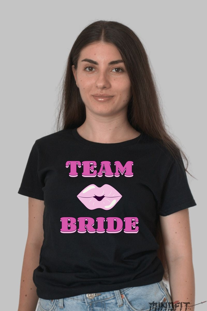 Tricou Team Bride - Perfect pentru o petrecere de neuitat Dama Negru