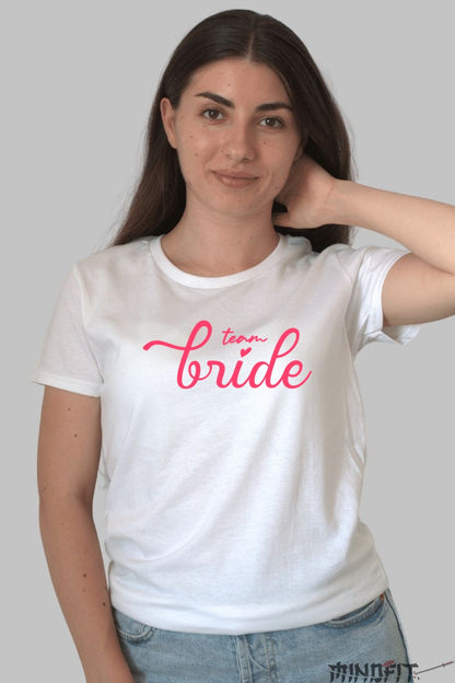 Tricou Team Bride - Pregateste-te de Aventuri Memorabile Dama Alb