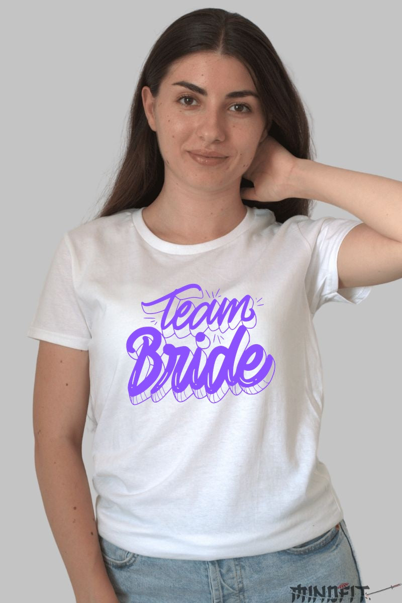 Tricou Team Bride - Pregatit Pentru O Petrecere De Neuitat Dama Alb