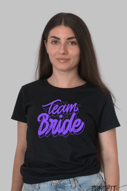 Tricou Team Bride - Pregatit Pentru O Petrecere De Neuitat Dama Negru