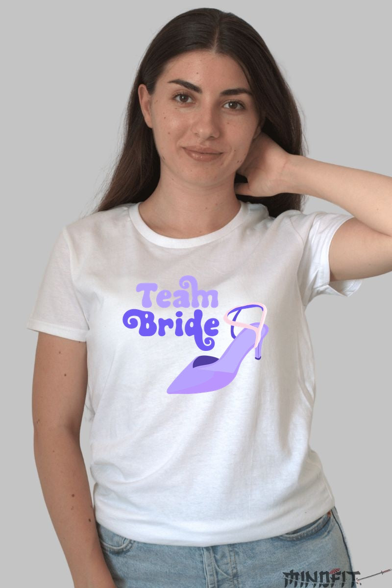 Tricou Team Bride - Pregatit Pentru Seara De Neuitat Dama Alb