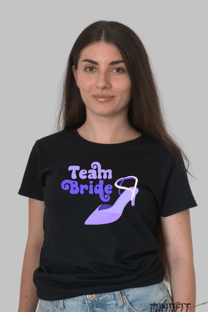 Tricou Team Bride - Pregatit Pentru Seara De Neuitat Dama Negru