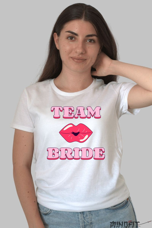 Tricou Team Bride - Pregatita Pentru Aventuri Interminabile Dama Alb