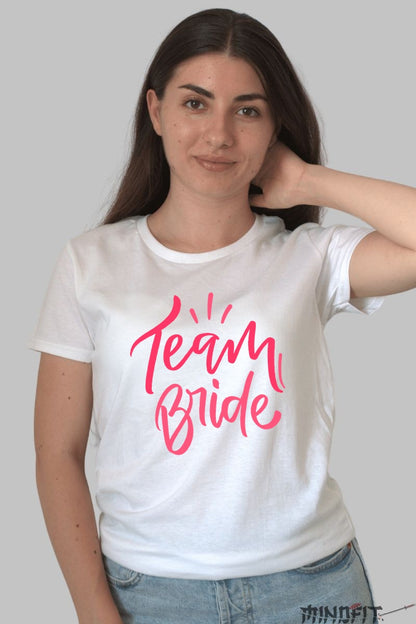 Tricou Team Bride - Pregatite Pentru O Aventura Unica Dama Alb