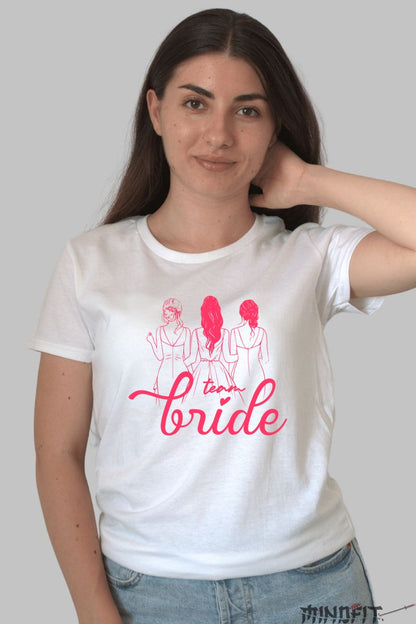Tricou Team Bride - Pregatite pentru un Eveniment Memorabil Dama Alb
