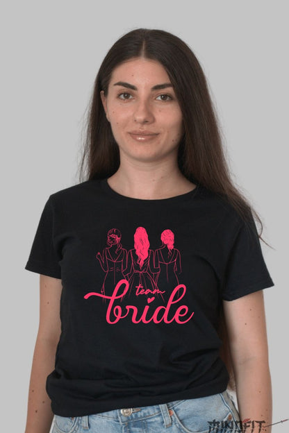 Tricou Team Bride - Pregatite pentru un Eveniment Memorabil Dama Negru