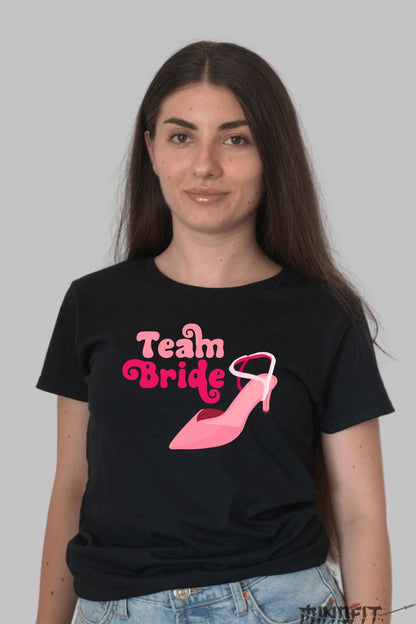 Tricou Team Bride - Stil Si Eleganta La Inaltime Dama Negru
