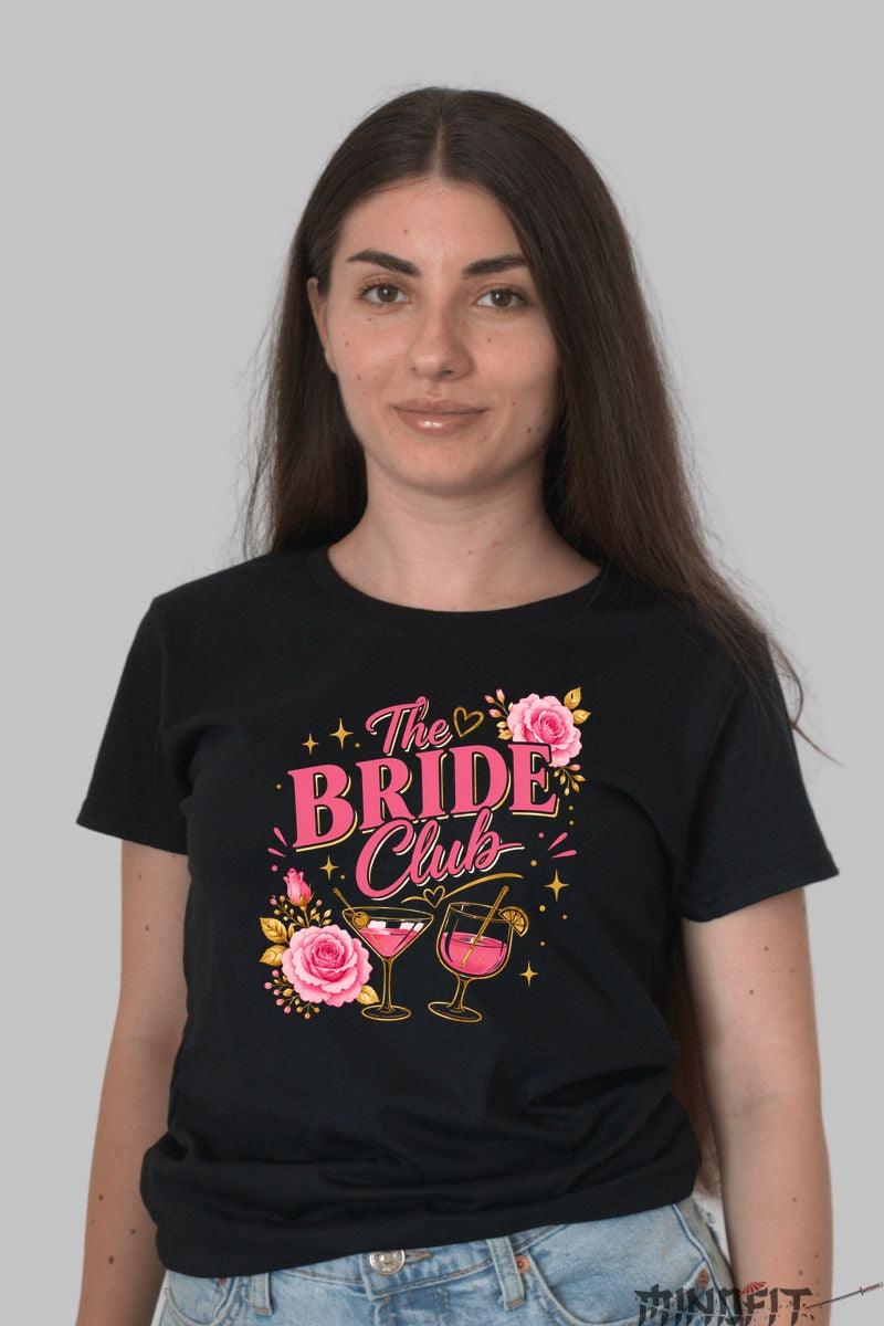 Tricou The Bride Club - Pregatita Pentru O Petrecere De Neuitat Dama Negru