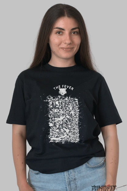Tricou The Fever - Energie Punk in Alb si Negru dama negru
