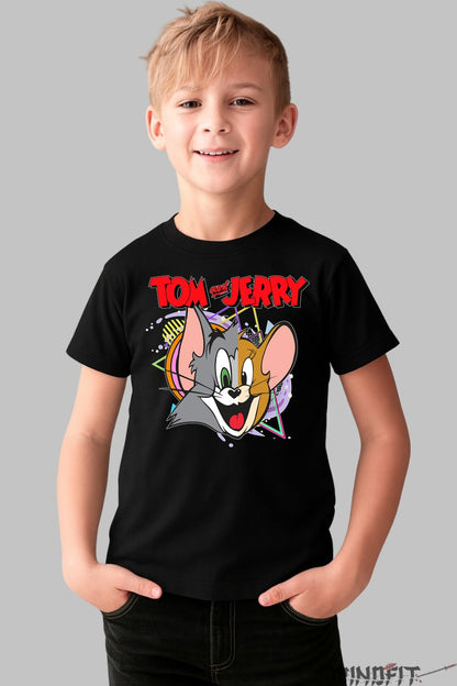 Tricou Tom si Jerry Zambitori - Cartoon Legends baiat negru