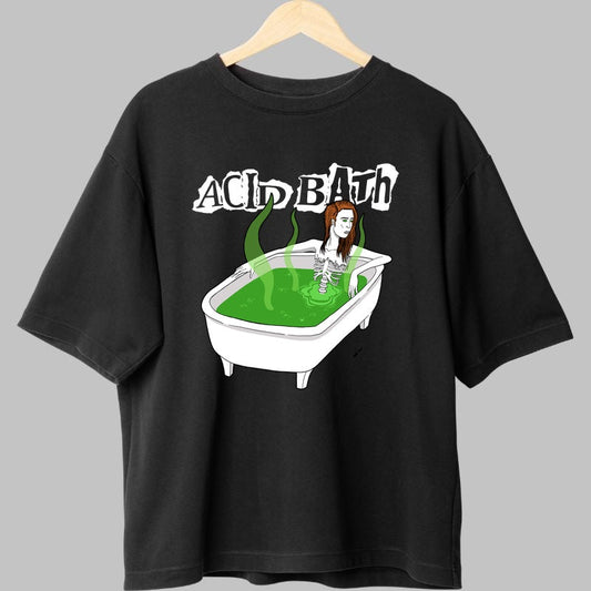 Tricou Urban Art - Acid Bath Vibe fata negru