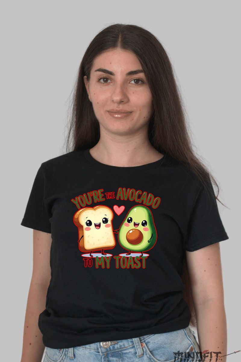 Tricou Valentine's Day Cuplu - Esti Avocado Pentru P?nea Mea dama negru