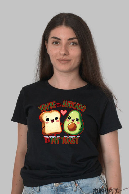 Tricou Valentine's Day Cuplu - Esti Avocado Pentru P?nea Mea dama negru