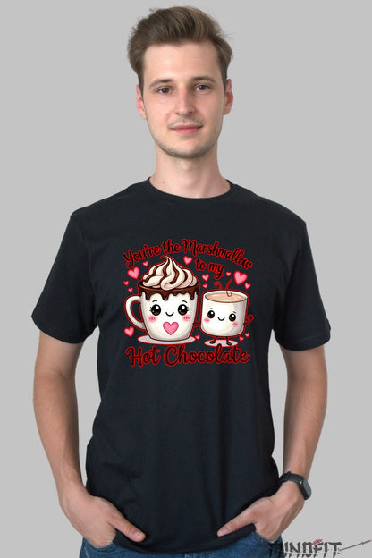 Tricou Valentine's Day Cuplu - Esti Bezeaua Din Cacaoa Mea barbat negru