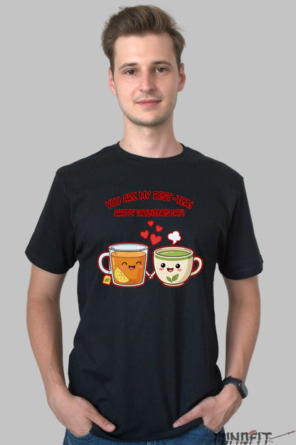 Tricou Valentine's Day Cuplu - You Are My Best-TEA barbat negru