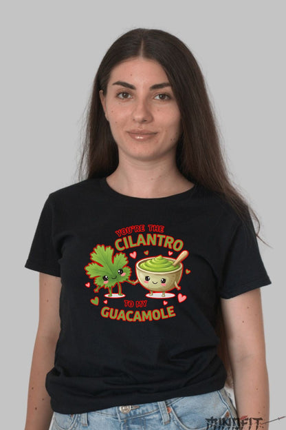 Tricou Valentine's Day Cuplu - You-re The Cilantro To My Guacamole dama negru