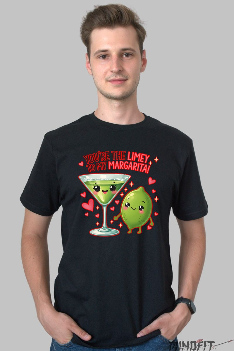 Tricou Valentine's Day Cuplu - You-re The Limey To My Margarita barbat negru