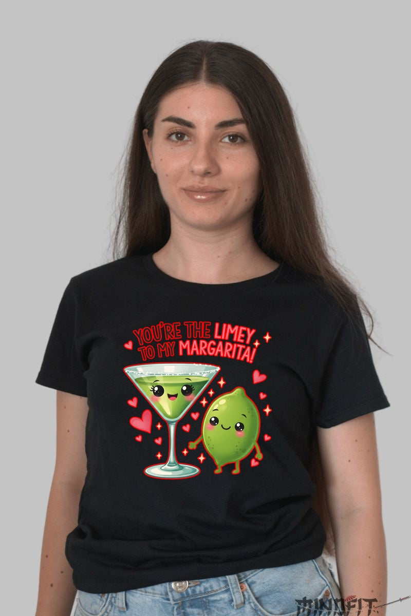 Tricou Valentine's Day Cuplu - You-re The Limey To My Margarita dama negru