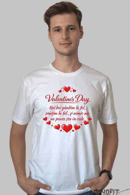 Tricou Valentine's Day - Gandim La Fel barbat alb