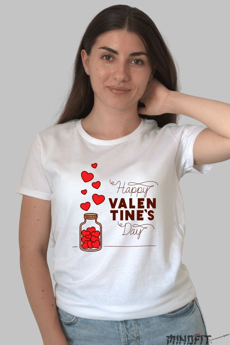 Tricou Valentine's Day - Inima Mea E Doar A Ta dama alb