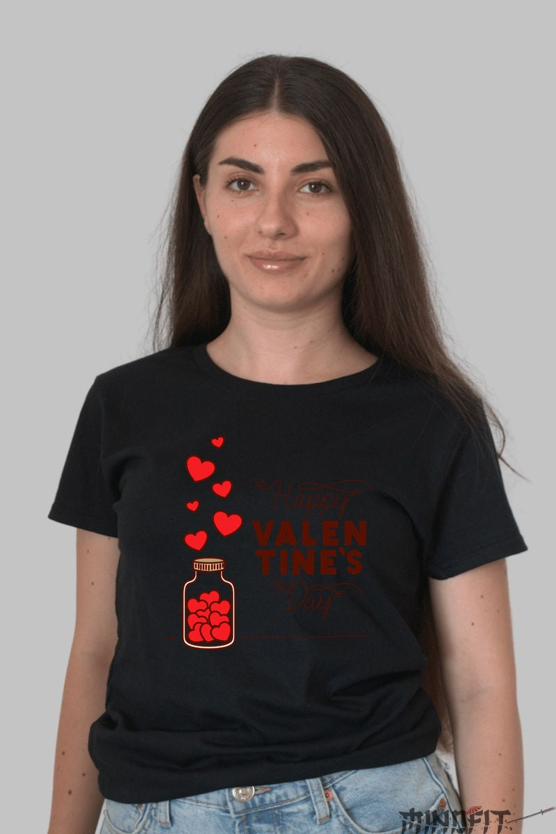 Tricou Valentine's Day - Inima Mea E Doar A Ta dama negru