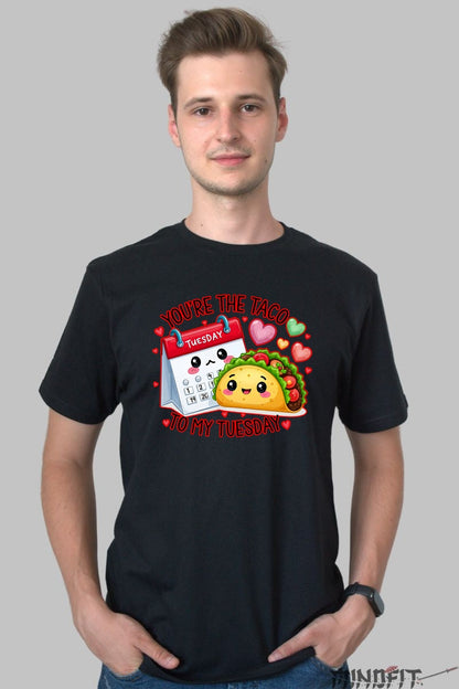 Tricou Valentine's Day - You-re The Taco To My Tuesday barbat negru
