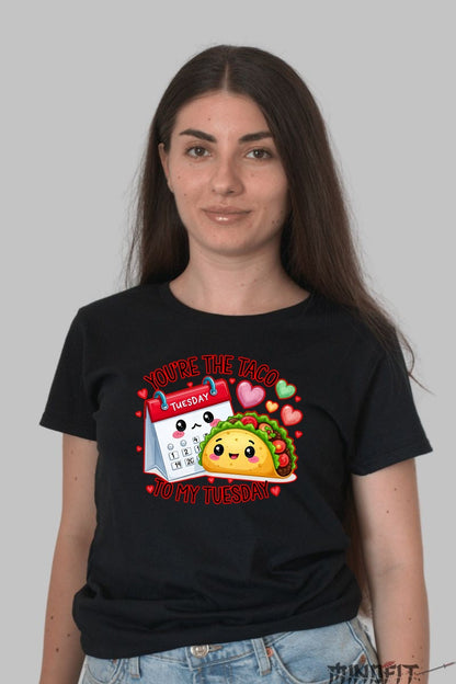 Tricou Valentine's Day - You-re The Taco To My Tuesday dama negru
