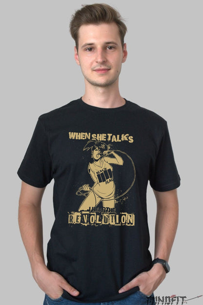 Tricou When She Talks - Hear the Revolution barbat negru